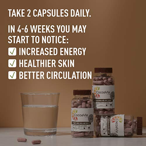 CocoaVia Heart and Brain Supplement, Memory and Circulation Booster
