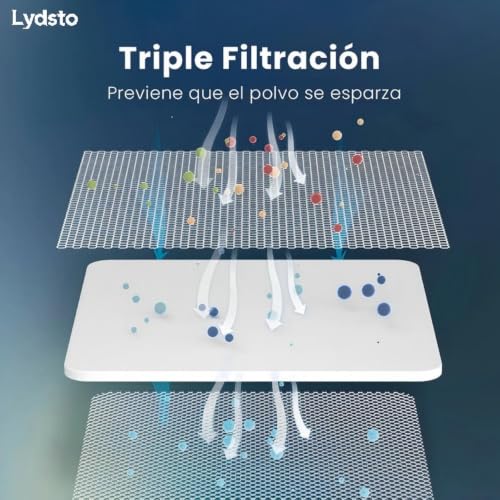 Lydsto G1 Aspirador y trapeadora, Aspiradora Robot Inteligente Trapeadora,con 2.4G Wi-Fi/App,Autocarga 5000pa, para Limpiar Cabello Y Pisos (Negro)