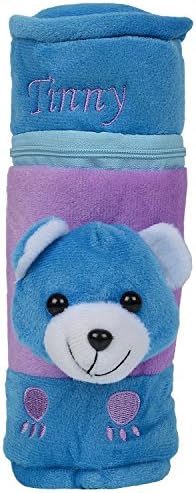 Mummamia My Fuzzy Teddy Bottle Cover, Blue, 250ml