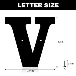 10 Inch Metal House Numbers, House Address Letters