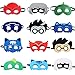 TEEHOME Cartoon Hero Masks Party Favors for Kid (12 Packs) with All Characters - Birthday Party Masks for Children