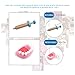 Mumu Sugar Wooden Toys Doctor Set for Kids Ages 3 and Up,Funny Dentist Pretend Play Medical Kit with Realistic Stethoscope