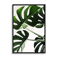 Framed Canvas Wall Art Green Plants Canvas Prints Home Artwork Decoration for Living Room,Bedroom - 16x24 inches