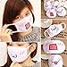 Aliyaduo 9 Pcs Mouth Mask Unisex Cartoon Anime Emoticon Pattern Two Layers Cotton Half Face Mask,White