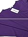 Meaneor Women's Summer Tunic Short Sleeve Casual Loose Blouse Top Purple XXL