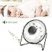 10000 Clip on Fan, Small Desk Stroller Fan Battery Operated with Rechargeable USB & Hook, 3 Speed-4 Mode-6 Inch-360 Rotation Portable Quiet for Baby, Black Ezire