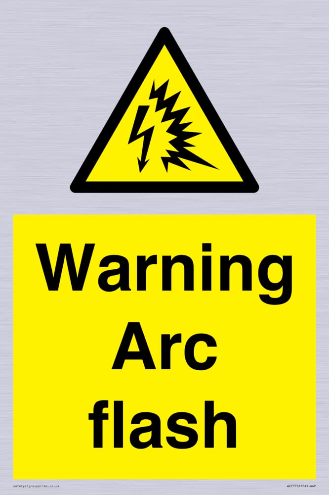 Warning Arc flash Sign - 200x300mm - A4P