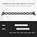 Valband for Apple Watch Band 38mm 42mm, Stainless Steel Bling Wristband Replacement Strap for Apple Watch Series 3 Series 2 Series 1 Nike+ Sport Edition (38mm, Black)