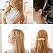 Tinksky Leaf Shaped Hair Clip Pin Claw Headwears Hair Accessories Pack of 2 (Golden+Silver)