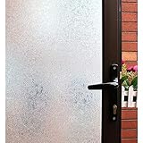 Mikomer Privacy Window Film,Decorative Glass Door Film,Static Cling Window Tint,No Glue Removable Anti UV for Home and Office Decoration,35 inches by 78.7 inches