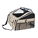 WOPET Pet Car Seat Carrier Airline Approved for Dog Cat Puppy Small Pets Travel Cage L Size Weight up to 15lbs (Beige)