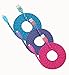 3PK of 10FT (3-meter) High Quality Flat Nylon Braided Lightning Cables Sync and Charge Cord for iPhone 6S, 6S Plus, iPhone SE (Blue Purple Hotpink)