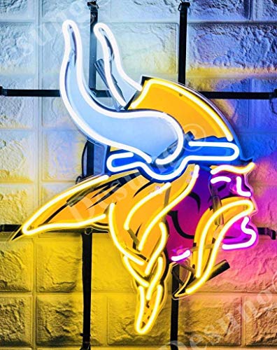 Desung 20"x16" Minnesota Sports Team Viking Neon Sign Light (MultipleSizes) HD Vivid Printing Tech Handmade Man Cave Beer Bar Pub Lamp VD24