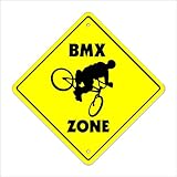 Bmx Crossing Sign Zone Xing | Indoor/Outdoor | 12