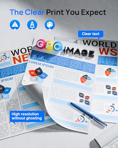 GPC IMAGE 415A Toner with Chip Compatible with HP 415A Multipack Original for HP 415X Color LaserJet Pro MFP M479fdw Toner M479fdn M479fnw M479dw M479 M454dn M454dw W2030A W2030X (Pack of 4)