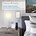 Smart WiFi Fan Light Switch, In-Wall Ceiling Fan Lamp Switch Compatible with Alexa, Google Home Assistant [Voice/Remote/Touch Control] [Timer Function]