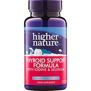 Higher Nature Thyroid Support Formula – Pack of 60 Capsules (Packaging May Vary)