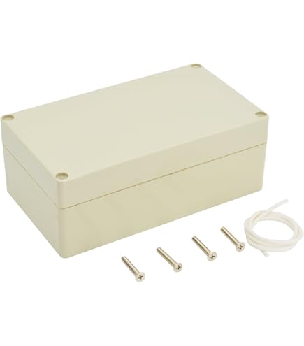 Distribution Electrical Box Enclosure – IP65 Clear Cover ABS Power Supply Junction Box With DIN Rail, Ideal For Circuit Breakers & Components