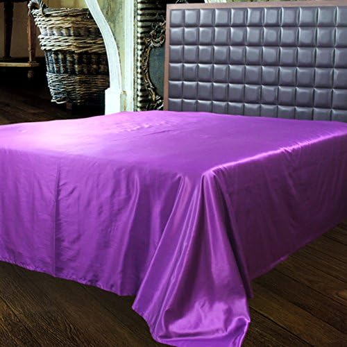 Silk Satin Bed linen/Pure silk one-piece single double bed sheets-F 140x200cm(55x79inch)