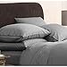 OXA 4-Piece 1800 TC Bed sheet sets - Pliable Brushed Microfiber - Moderate, Non-fading, Not crimping (King, Grey)