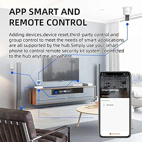 MHCOZY Tuya Smart Home ZigBee GateWay Hub App Mando a distancia inalmbrico para dispositivos ZigBee mediante Smart Life compatible con Alexa Google Home