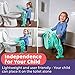 Potty Training Seat Unisex Toddler Toilet - Foldable Adjustable Ladder Non-Slip Step w/Safety Handles - Fits Toilets 14-16.1” High. Bonuses: Soft Cushion Seat - Potty Training Chart - Age 2-8 - Green