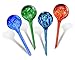 Fascigirl Plant Watering Globes 4 Pcs Automatic Glass Watering Bulbs Colorful Self Watering System Hand-Blown Glass Plant Water for Garden 2.75inch