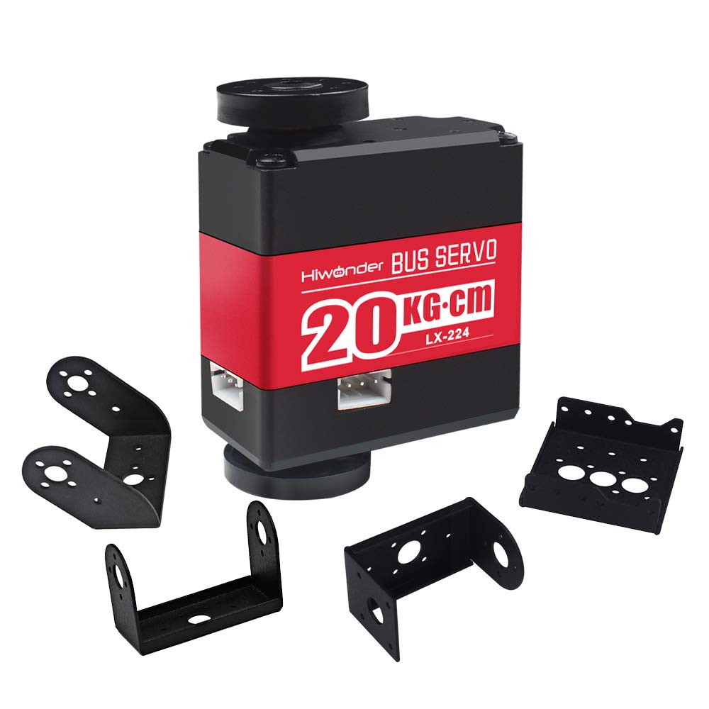 LX-224 Serial Bus Servo with Bracket, 3 Connectors