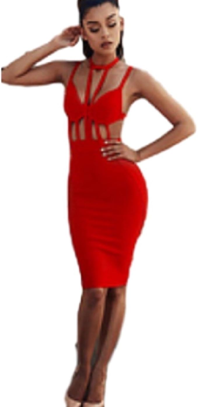 red bandage dress uk