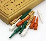 Spiel Pro - 12 Spare Cribbage Pegs - 3 Each Orange, Green, White, Clear
