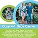 Cozy 4-in-1 Convertible Baby Carrier (Grey) - The Ergonomic Infant Carrier with Additional Padding in The Straps for Your Comfort. Ideal for Newborn to Toddler with 4 Ways to Carry