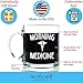 Morning Medicine Funny Glass Coffee Mug 13 oz