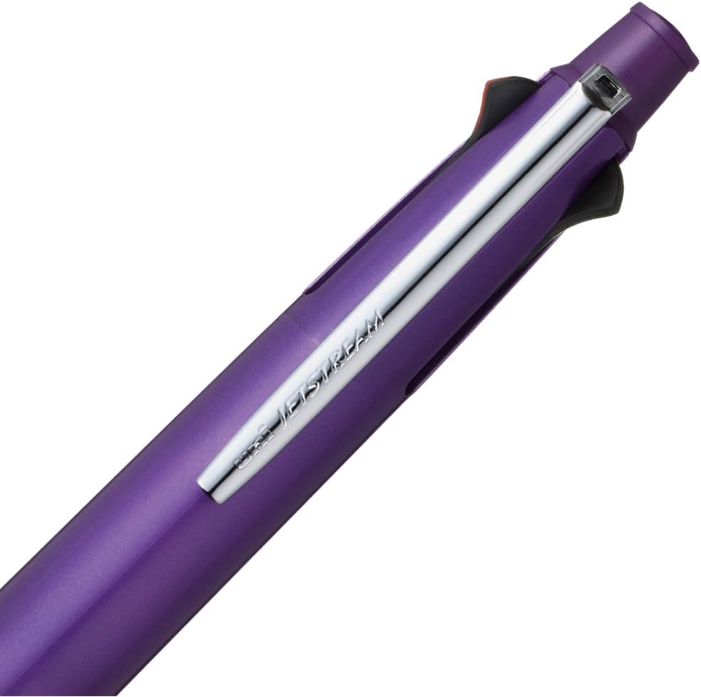 Uni Jetstream 0.5 mm Ballpoint Multi Pen and 0.5 mm Pencil, Purple Body (MSXE510005.11) - Image 4
