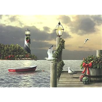 Amazon.com: Santa Loads The Boat - Nautical Theme ...