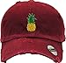 KBSV-024 bur Pineapple Vintage Distressed Dad Hat Baseball Cap Polo Style Adjustable