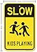 Kids at Play Sign, Slow Down Kids Playing, 12x18 Inches, 3M EGP Reflective .063 Aluminum, Fade Resistant, Made in USA