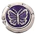 TOOGOO(R) Purple Butterfly Purse Handbag Hook Folding Hanger