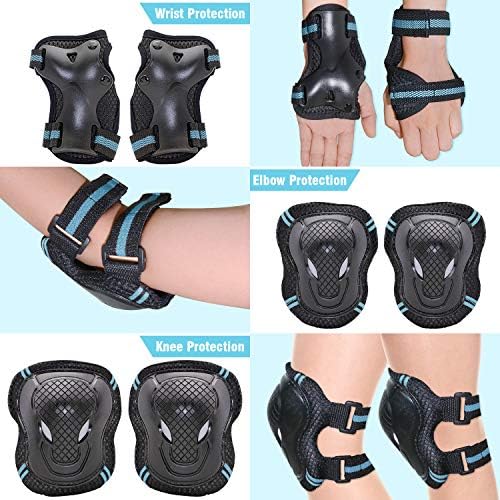 Breathable adult knee pads for skate protection, size large, priced at $12.99 as of August 9, 2023.