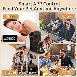 PAPIFEED Automatic Cat Feeder, WiFi Automatic Pet