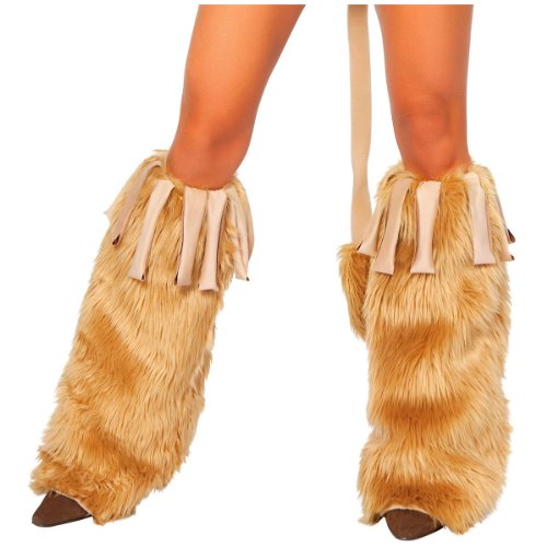 Roma Costume Courageous Lioness Leg Warmer, Honey, One Size
