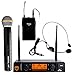 Nady DW-22 Dual Digital Wireless Combo System with 1 Handheld Microphone, 1 bodypack & 1 Headset (HM-3). Ultra-low latency with QPSK modulation - XLR and ¼” outputs