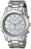 Geneva Women's 2365-silver-GEN  Stainless Steel Boyfriend Watch