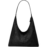 Womens Fashion Suede Shoulder Bags Large Tote Bag Retro Purse Handbag Casual Work Ladies Top Handle Satchel