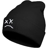 Koesnbre Funny Beanies Hat, Men's and Women's Winter Warm Black Fashion Cool Embroidered Knit Hat