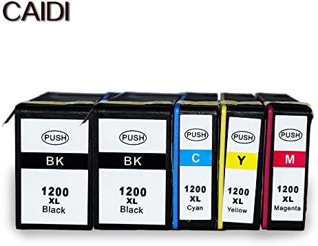 Ouguan Ink Compatible Canon PGI-1200XL PGI-1200 PGI1200 XL Pigment Ink Cartridge Compatible with Canon Maxify MB2320 MB2020 MB2350 MB2050 Inkjet Printer (2BK 1M 1Y 1C 5-Pack)