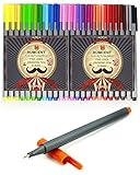 Rumcent PLIN-027 Art Colored Fineliner Sketch Drawing Pen, Drawing & Art Supplies Fine Point Pen,Ink Width 0.4mm, Pack of 24 Assorted Colors