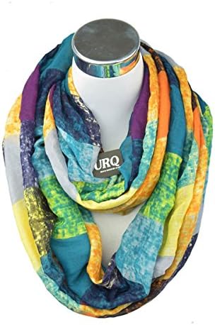 Ring Scarfs Winter Tube Scarves Warm For Women (BlueCoral)