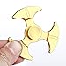 Aluminum Metal Golden Fidgets Spinner Toy, Christmas Holiday Gift, Anti-Anxiety Hand Tri-Spinner for Thanksgiving, Beruth Stress Reducer Relief, Increased Focus, Perfect for Autism ADD and ADHD Kids