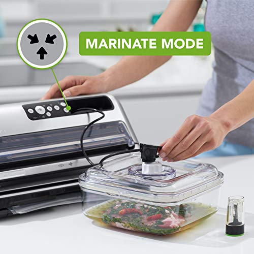 FoodSaver FFS006X Folienschweißgerät / Vakuumierer / Vakuumiergerät + Vakuum-Rollen 2 Stück 28x550 cm/Folienrollen für… – Bild 5