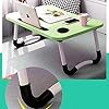 Laptop-Bed-TablePortable-Lap-DeskNotebook-Stand-Reading-HolderNotebook-Table-Dorm-Desk-with-Foldable-Legs-Cup-Slotfor-Eating-BreakfastReadingWatching-Movie-on-BedSofa60-x-40cmGreen Laptop Bed Table,Portable Lap Desk,Notebook Stand Reading Holder,Notebook Table Dorm Desk with Foldable Legs & Cup Slot…